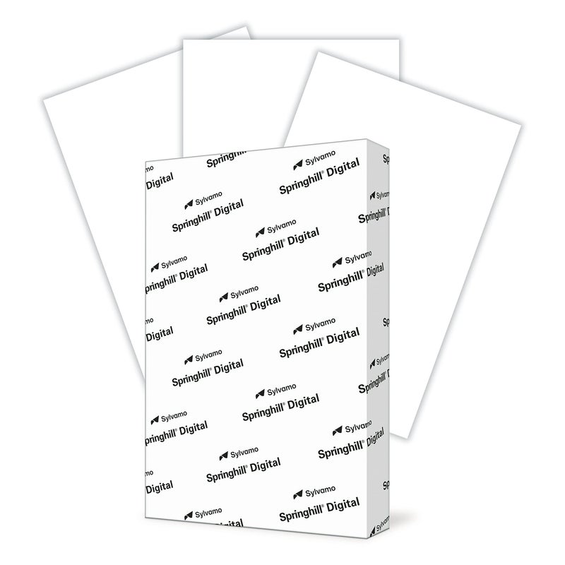 Springhill White 11â€ x 17â€ Cardstock Paper, 67lb Vellum Bristol, 147gsm, 250 Sheets (1 Ream) â€“ Premium Lightweight Cardstock, Vellum Printer Paper with Textured Finish â€“ 016004R - Image 1